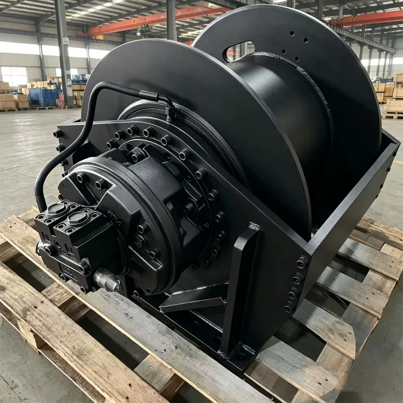 Fast Speed Run Vertically and Horizontally Electric Hydraulic Winch Windlass for Marine Construction Engineering Components
