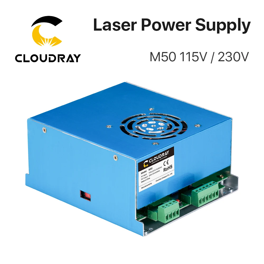 Cloudray 50W CO2 Laser Power Supply 3A Output  for 45-50W Laser tube CO2 Laser Engraving Cutting Machine M50