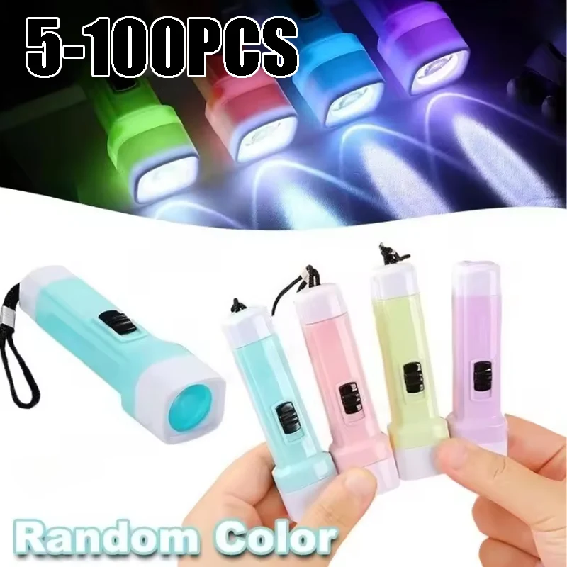 

Мини-пластиковый светодиодный фонарик портативный дизайн со шнурком для детского кемпинга, пешего туризма, активного отдыха