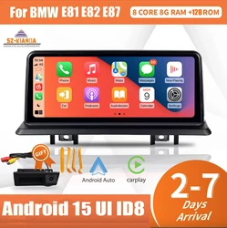 10.25'' Android 15 Car GPS Navigation for BMW 1 Series 120i E81 E82 E87 E88 8G RAM 64G ROM 8 core Idrive Car radio audio