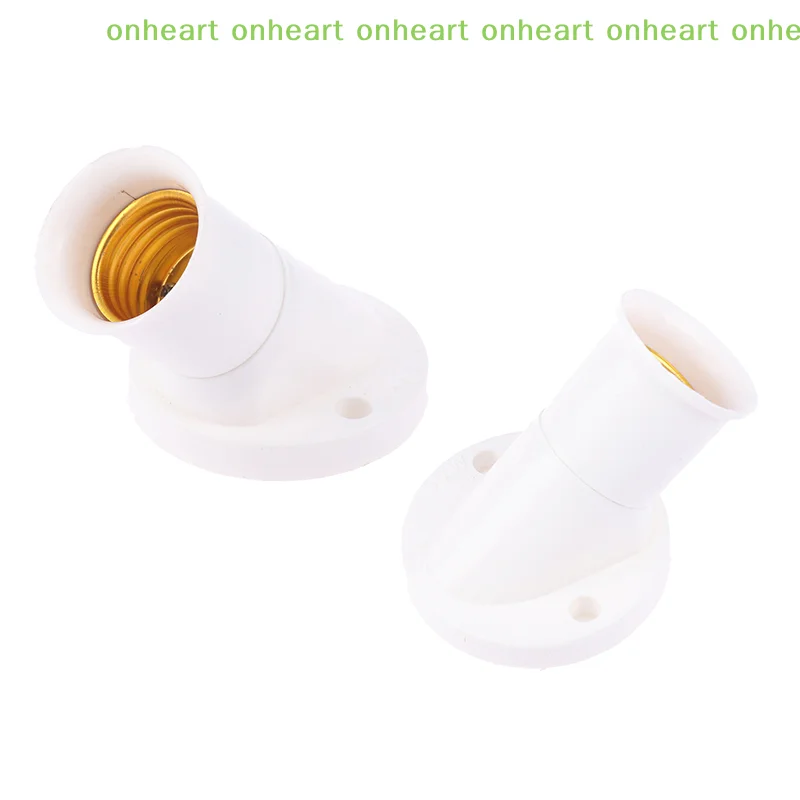 

[C]New Screw Lamp Base Diagonal Screw Port Lamp Holder Socke Base Light Bulb 45 Degree E27 Socket Holder Adapter