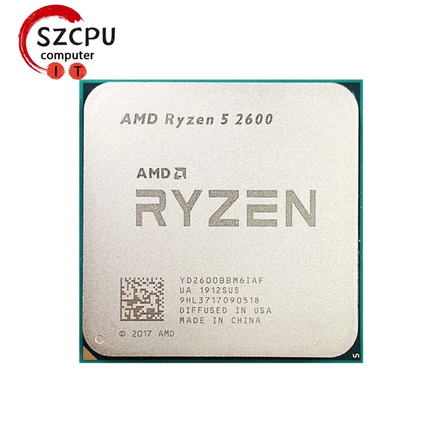 中国版 AMD Ryzen 5 2600 AM4 CPU 6コア12スレッド
