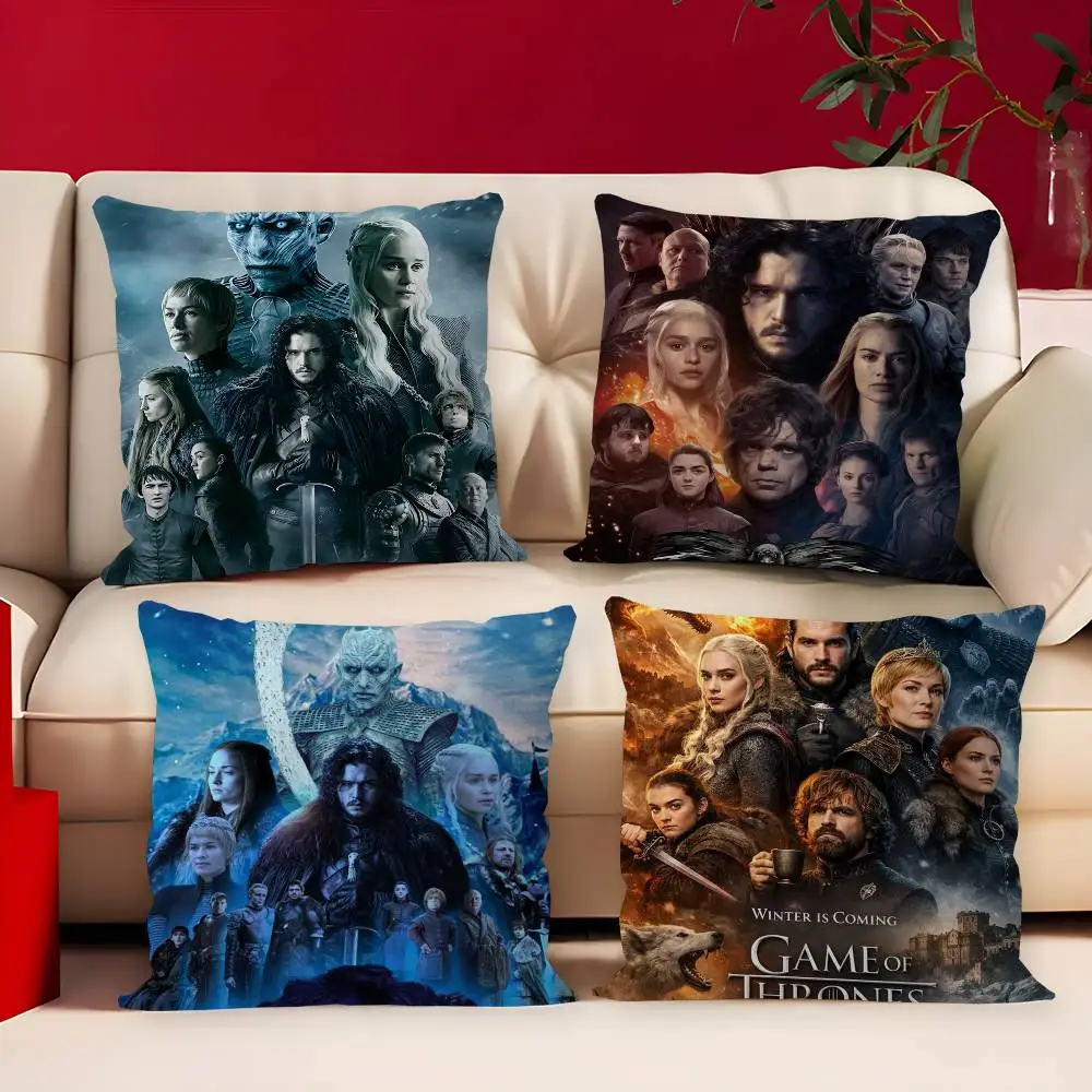 Film G-Game of TV T-Thrones Maple Design Cushion Cover Happy Autumn Harvest decor Holiday Decorati Pillow Cover