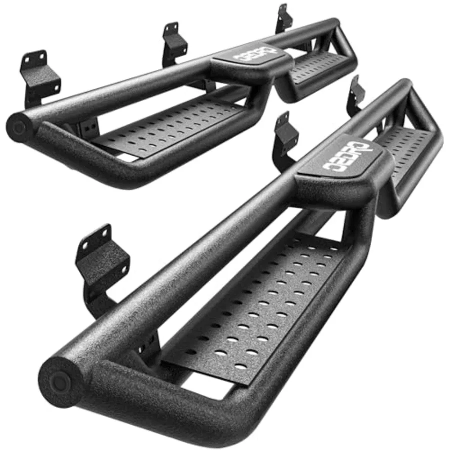 

6 Inch Running Boards Compatible with 2015-2026 Ford F150 2017-2024 F250 F350 Super Duty Supercrew Cab Bolt-on Side Steps Steel