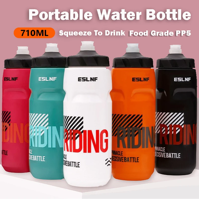 Tragbare Radfahren Wasser Flasche 710ML Große Kapazität Straße Fahrrad Flasche Ultraleicht Squeeze Sport Laufen Trinken Flasche