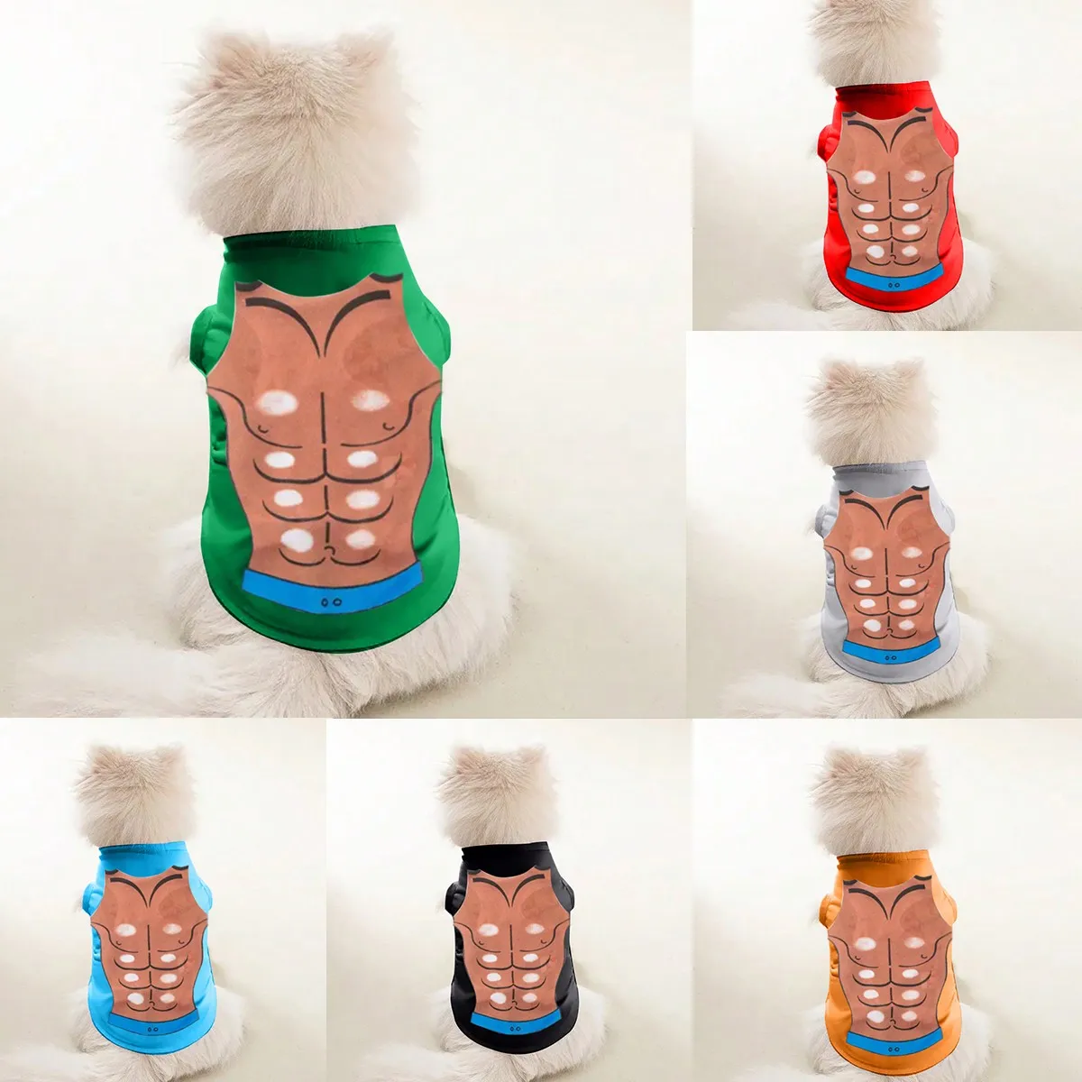 1pc、Funny Pet Vest, Summer Breathable Cat Vest, Adorable Pet Shirt For Small Dogs & Cats, Pet Tee