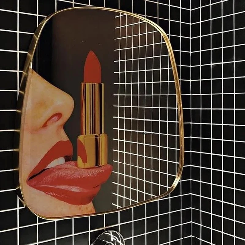 Full body mirror trendy lipstick mirror high value makeup mirror landing