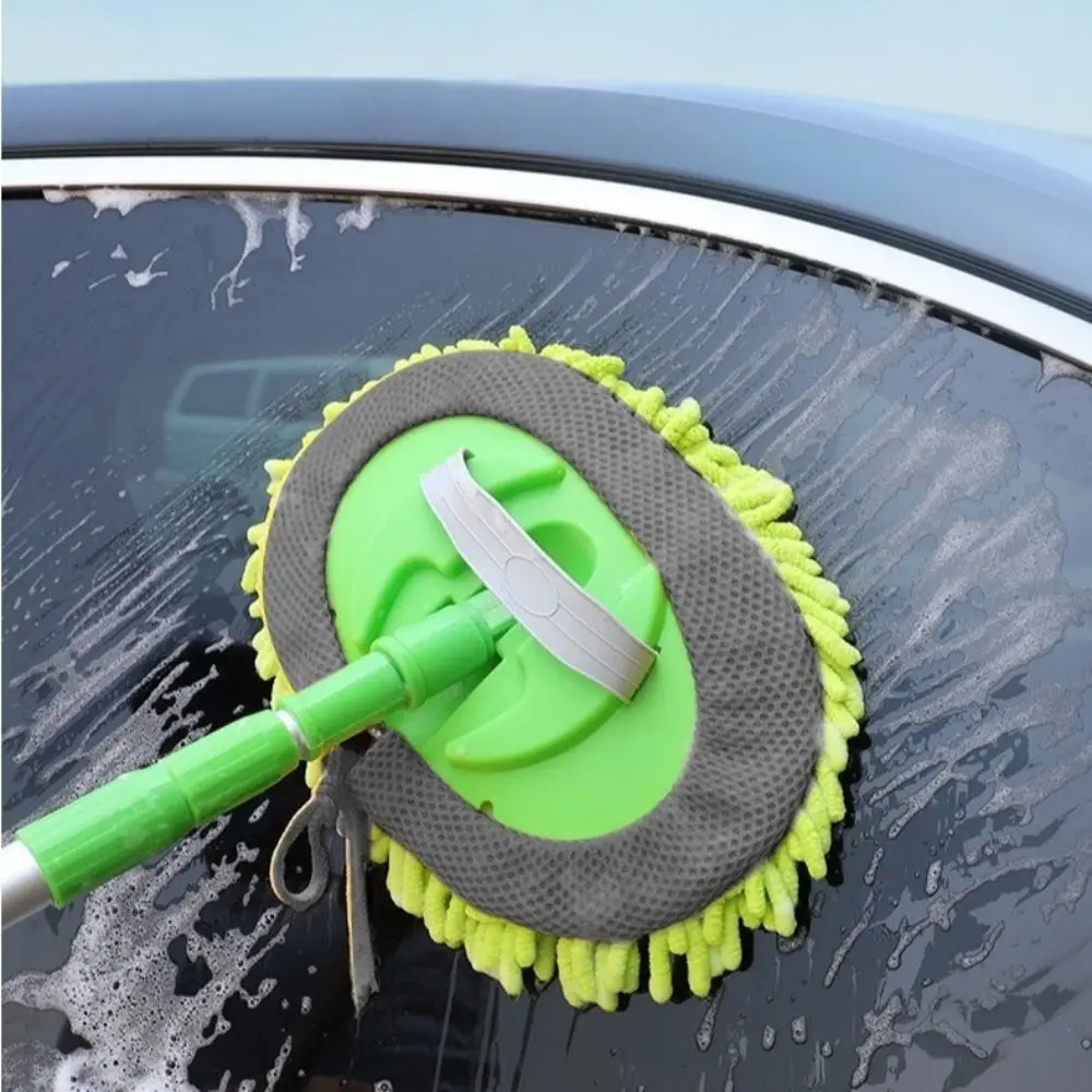 Adjustable Car Wash Brush Super Absorbent Telescoping Long Handle Cleaning Mop Soft Hair Ultra Fine Fiber Car Cleaning Brush