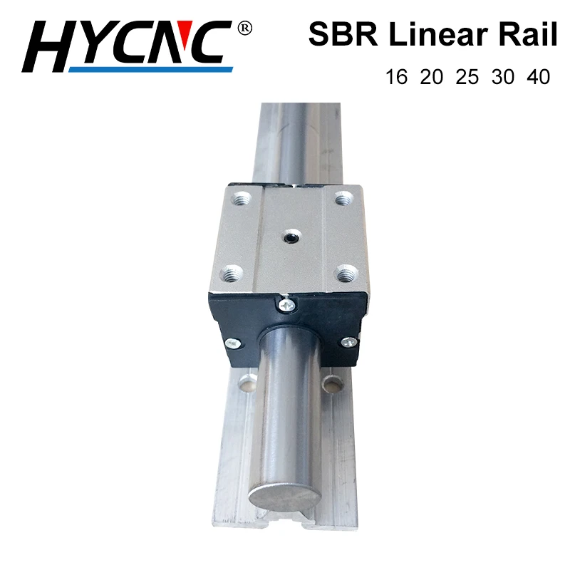 

SBR linear guide SBR16/20/25/30/40 length 200-1000mm set: SBR open slider + linear motion bearing seat for CNC 3D parts
