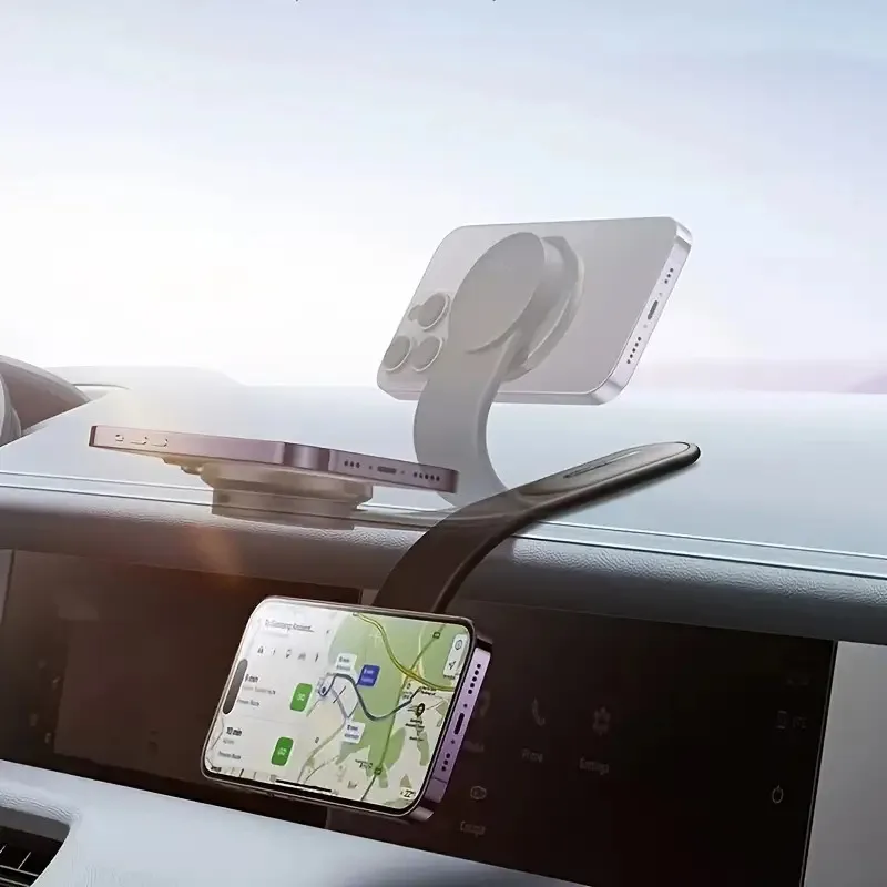 Flexible Bending Magnetic Car Phone Holder, 360° Rotation GPS Mount