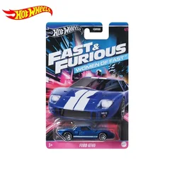 Original Mattel Hot Wheels Car 1/64 Diecast Fast&Furious Women of Fast Ford GT40 Vehicle Model Toys for Boys Girls Birthday Gift