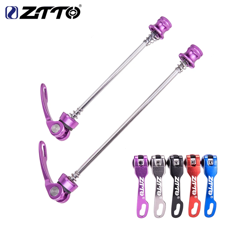 ZTTO 1 Pair Bicycle Skewers MTB Mountain Bike Ultralight Quick Release Skewers QR 100mm 135mm for mountain Road Bike hub 9mm 5mm