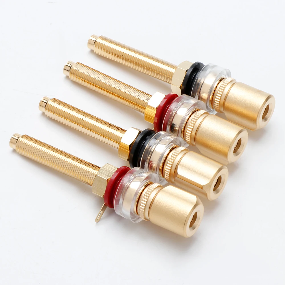 HiFi Lautsprecher Binding Post Kupfer Vergoldet Banana Jack Stecker HIFI Audio Lautsprecher Bananen Stecker Terminal – Detail 9