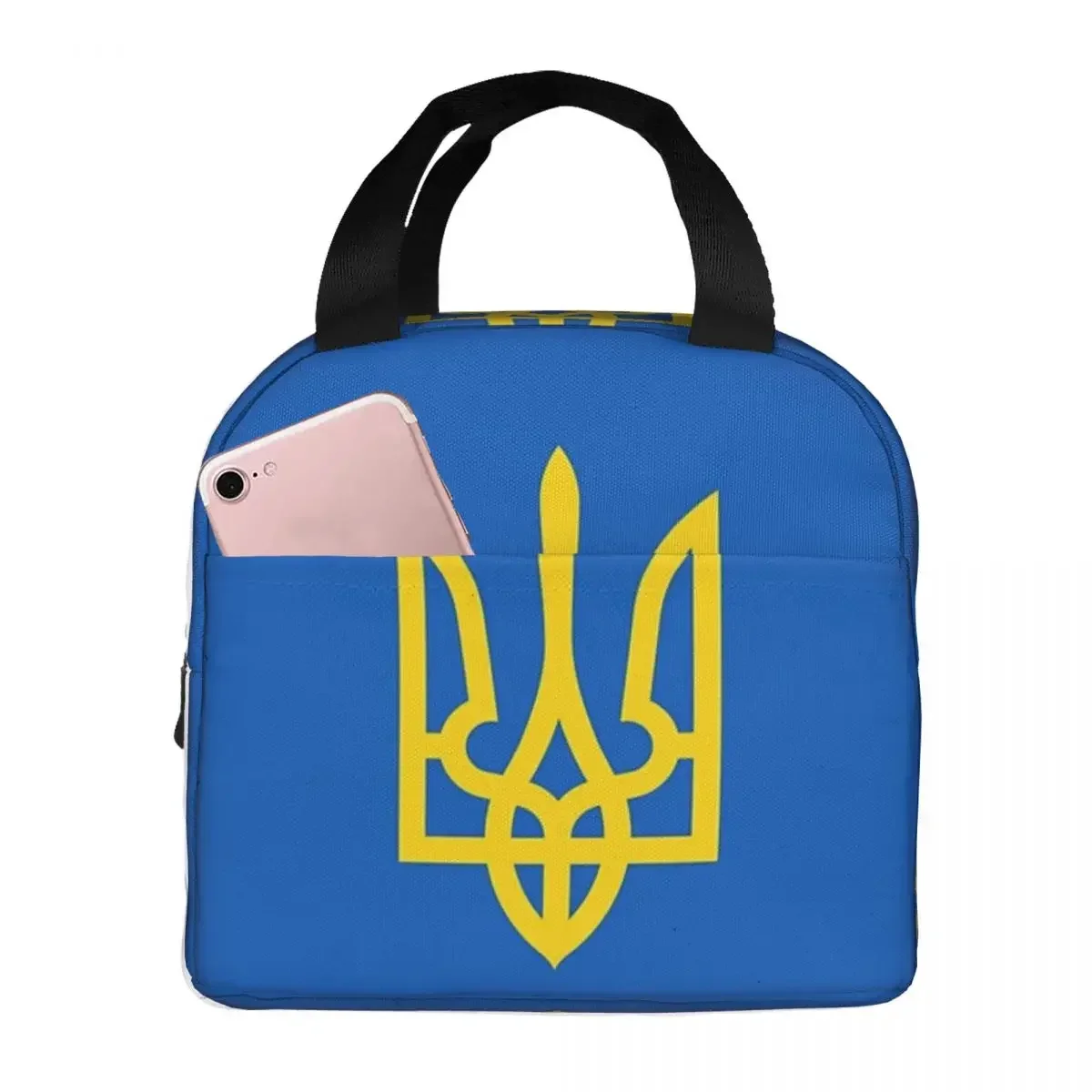 Ukraine Ukrainian National Flag Insulated Lunch Bags Waterproof Picnic Bags Thermal Cooler Lunch Box Lunch Tote for Woman Work