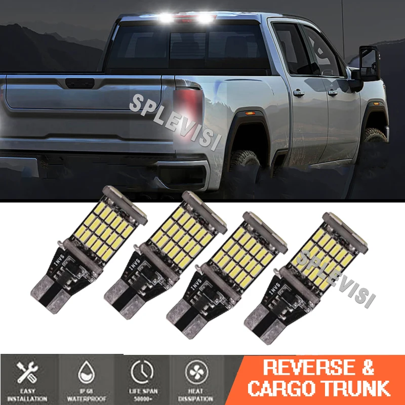 

4x 921 912 LED Reverse Backup Light Cargo Trunk Light for GMC Sierra 1500 1999-2020 2000 2001 2002 2003 2004 2005 2006 2007 2008