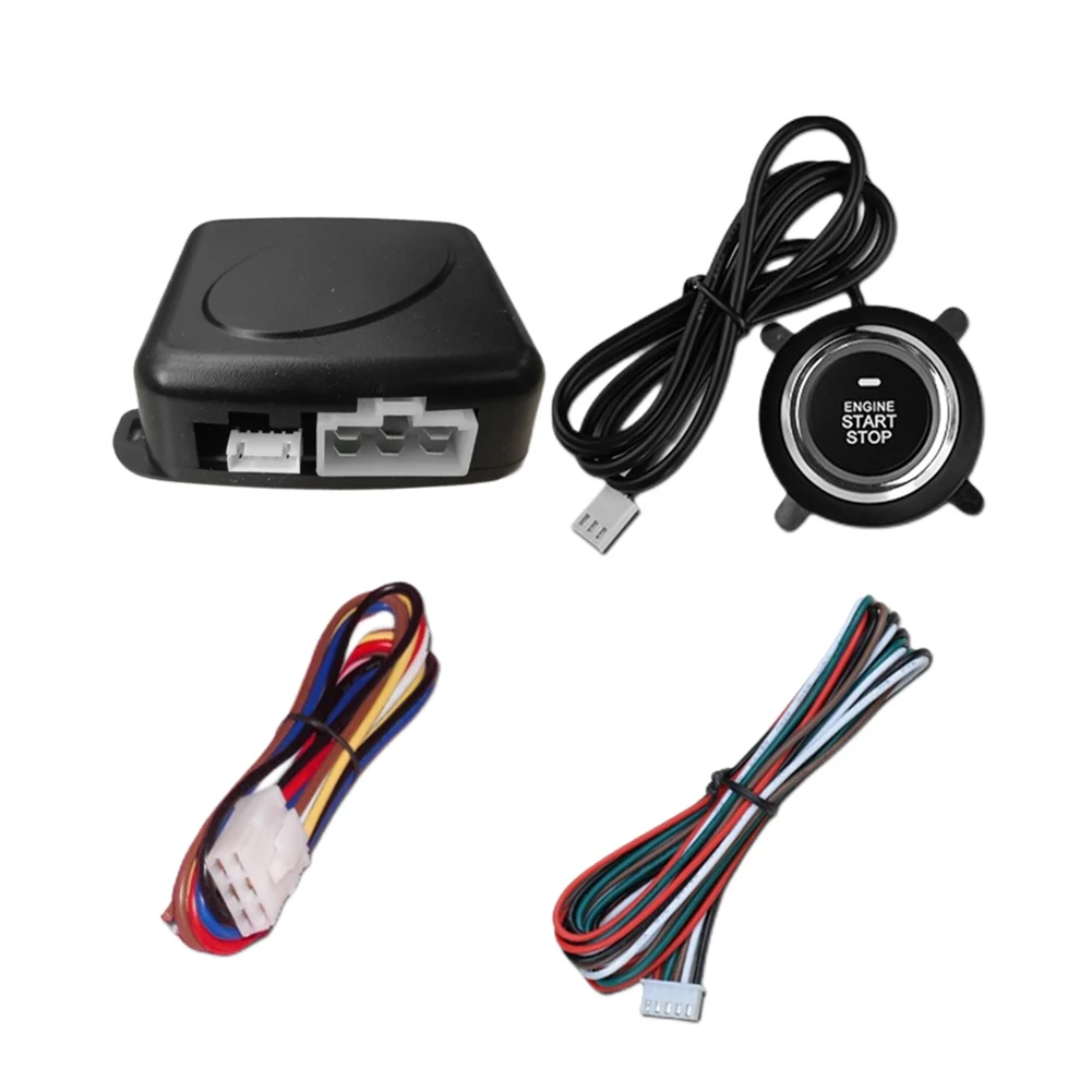 

12V Car One Key Start System Automatic Ignition Keyless Entry System Remote Control Smart Engine Start System Car Accessories