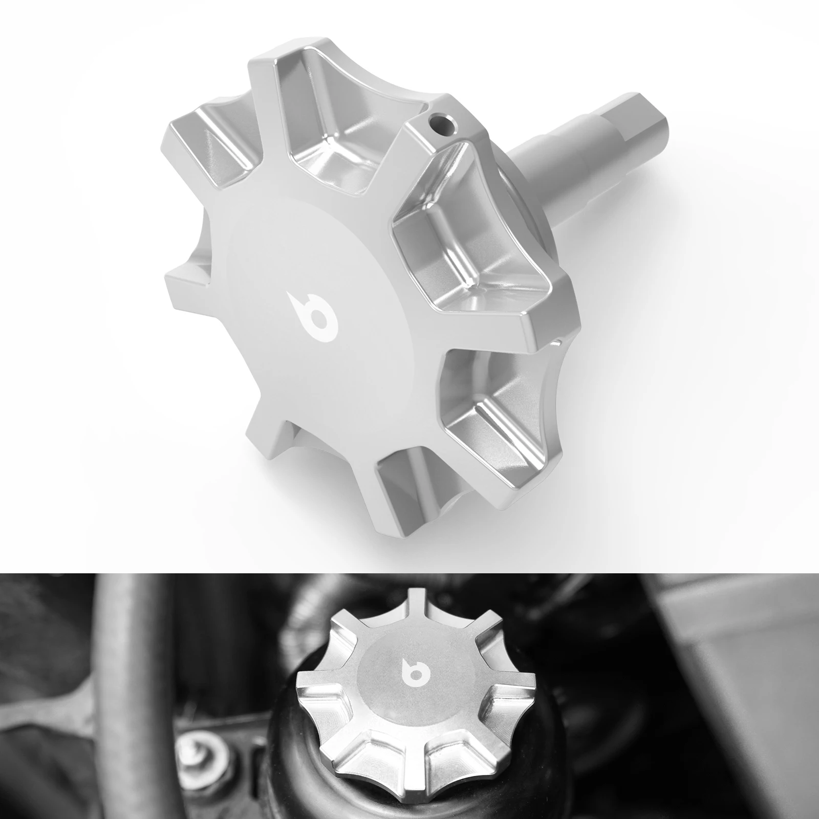 Kraftlenkungsflüssigkeitsbehälterdeckel passend für BMW E36 E46 E90 E91 E92 E93 E87 E60 E61 E39 E82 Z4 E85, Ersatz für 32411128332,32410141427,32411128333,32 41 0 141 427,32 41 6 851 332,32 41 1 128 333 – Detail 4