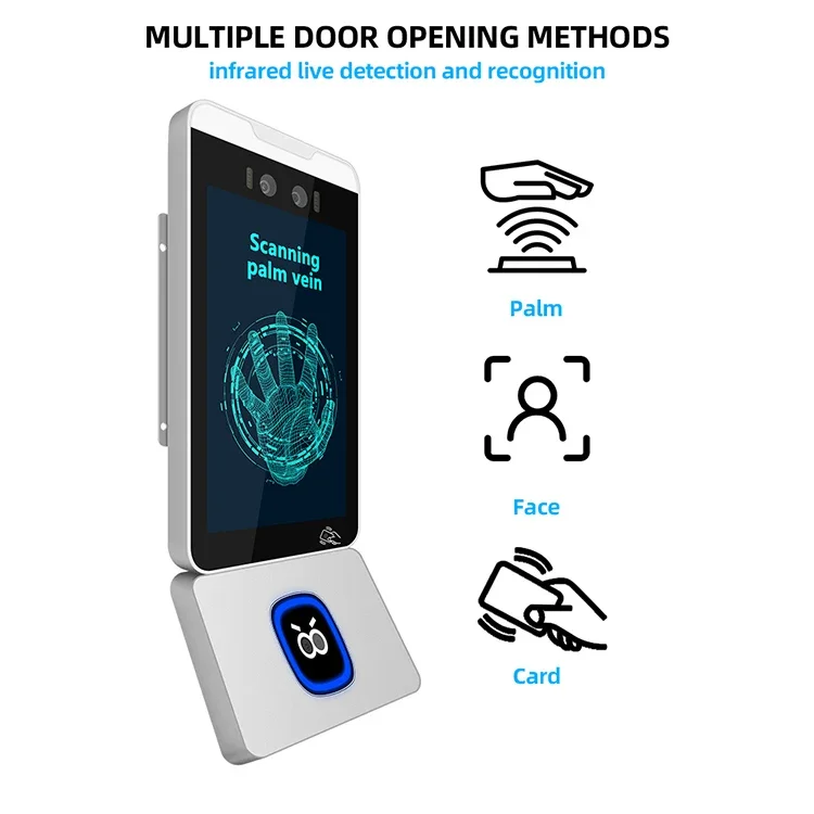 Sinmar Biometrics Palm Vein Recognition Machine Tcp/Ip Network Wifi 4g Palmar Recognition SDK Time Attendance Access Control