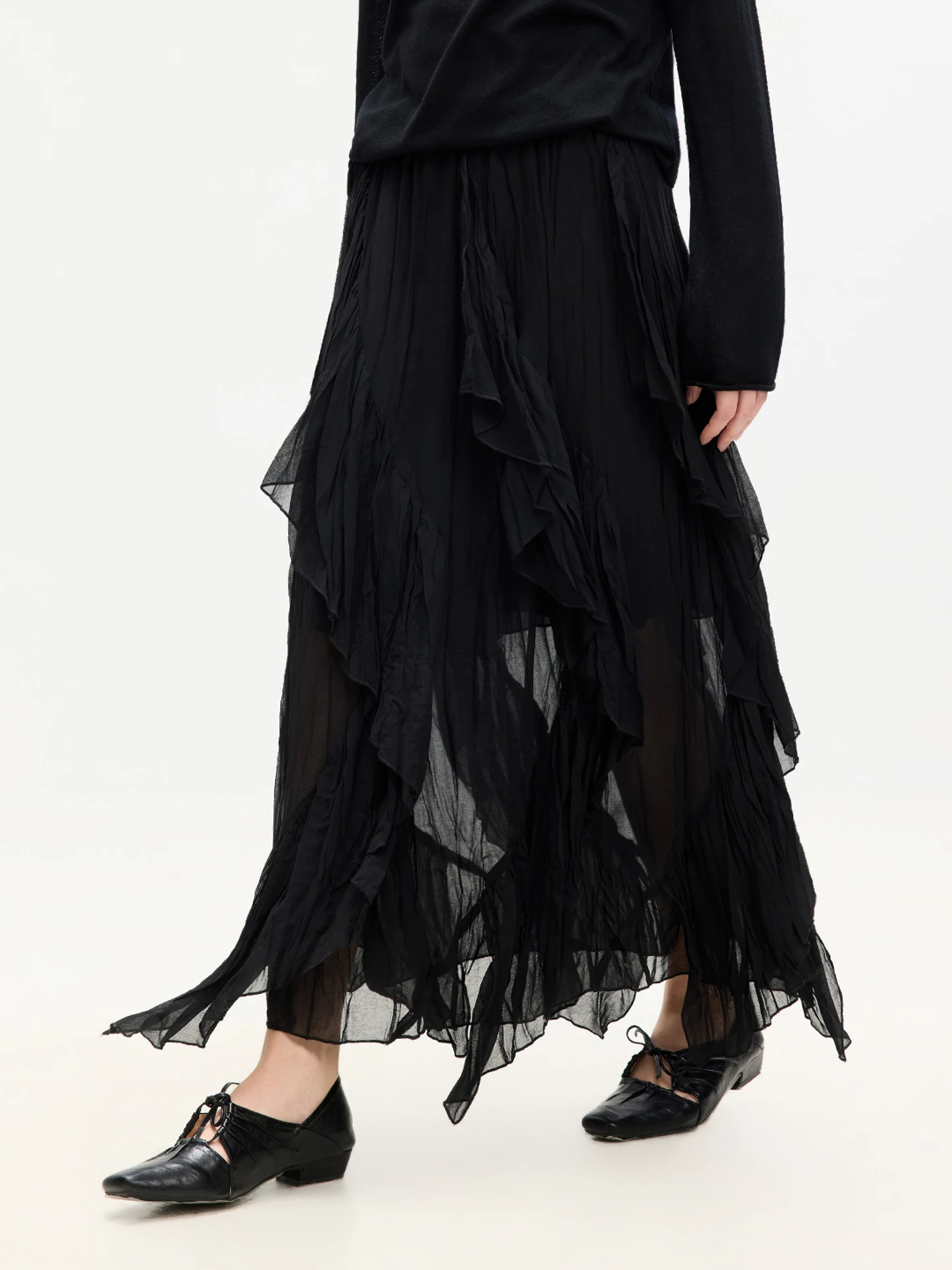 

Юбка миди LUR Design Sensual Asymmetrical Bla Me, асимметричная, облегающая, повседневная, с высокой талией, из полиэстера, микроэластичная, для ежедневной носки, А-силуэт...