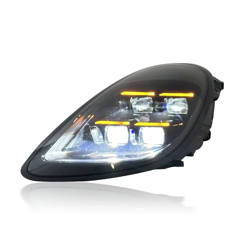 SJC Autoscheinwerfer 981 Scheinwerfer-Upgrade auf 2025, Pdls-Stil, LED-Scheinwerfer für Porsche Cayman Boxster 2013 2014 2015