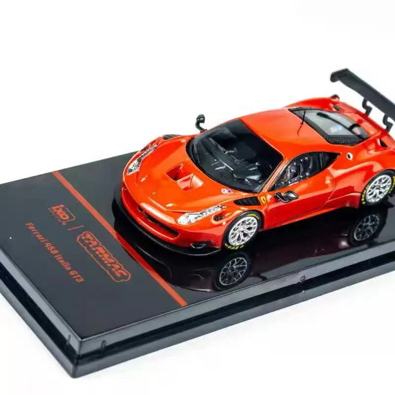 

TW In Stock 1:64 458 Italia GT3 Red Diecast Car Model Collection Miniature Toy Tarmac Works