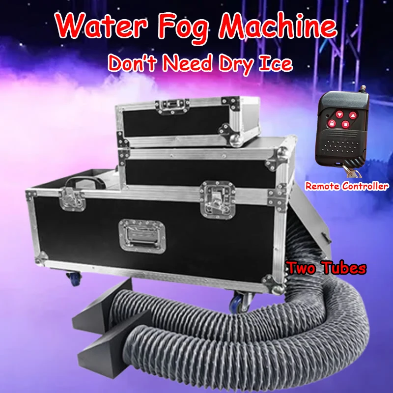 2Pcs Water Smoke Fog Machine Low Lying Stage 2000W 3000W 5000W Two Tubes DMX No Need Dry Ice for Wedding Dance DJ Special Effect