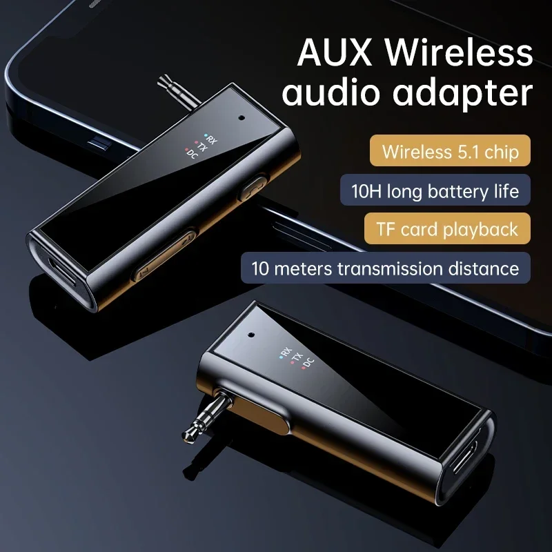 

Wireless Bluetooth Transmitter Receiver 2 in 1 Wireless Adapter 3.5mm Jack Audio AUX Adapter For Car Audio Music Aux Handsfree