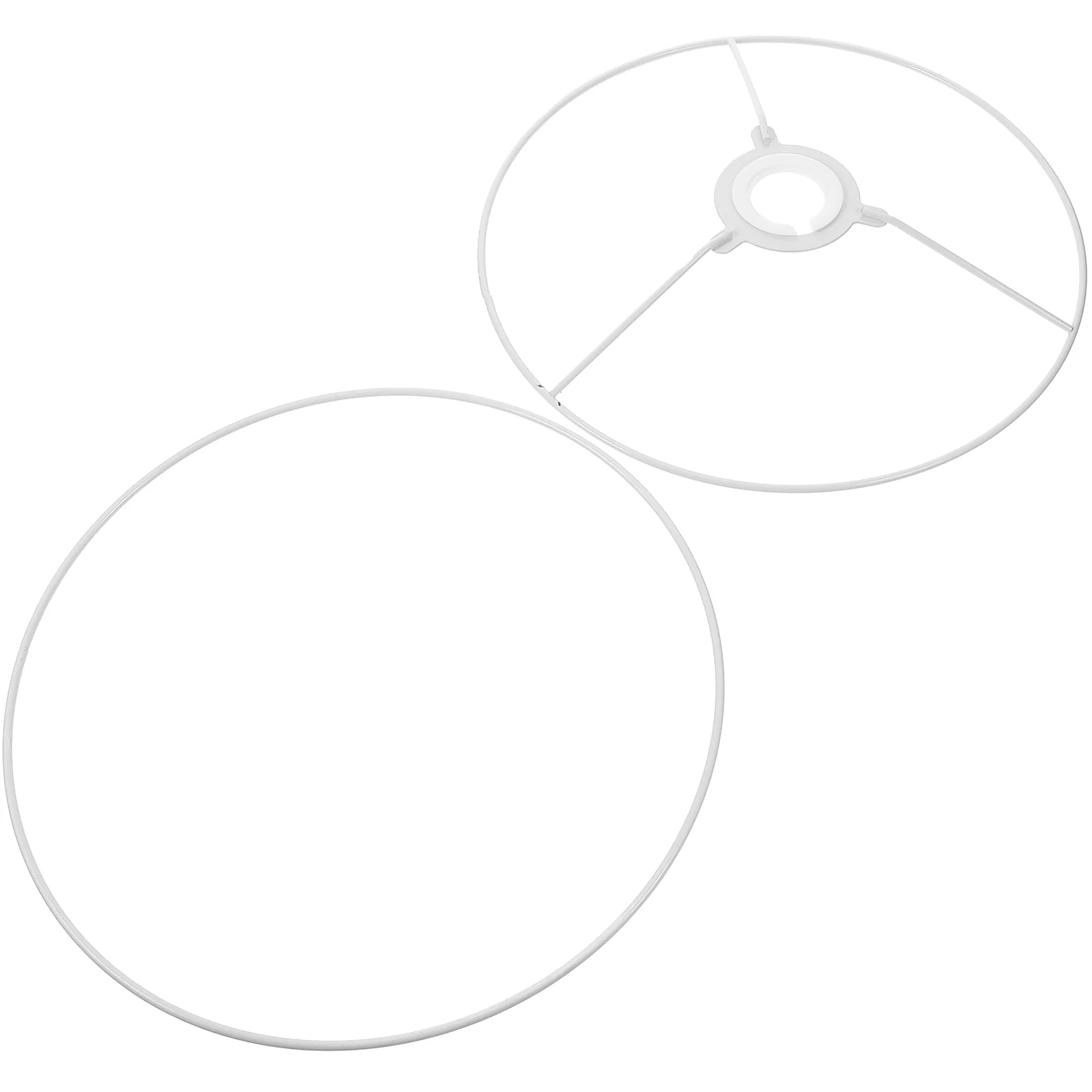 

Lampshade Frame Support Drum Ring for Pendant Light Branches Fitter Metal Wire Cover