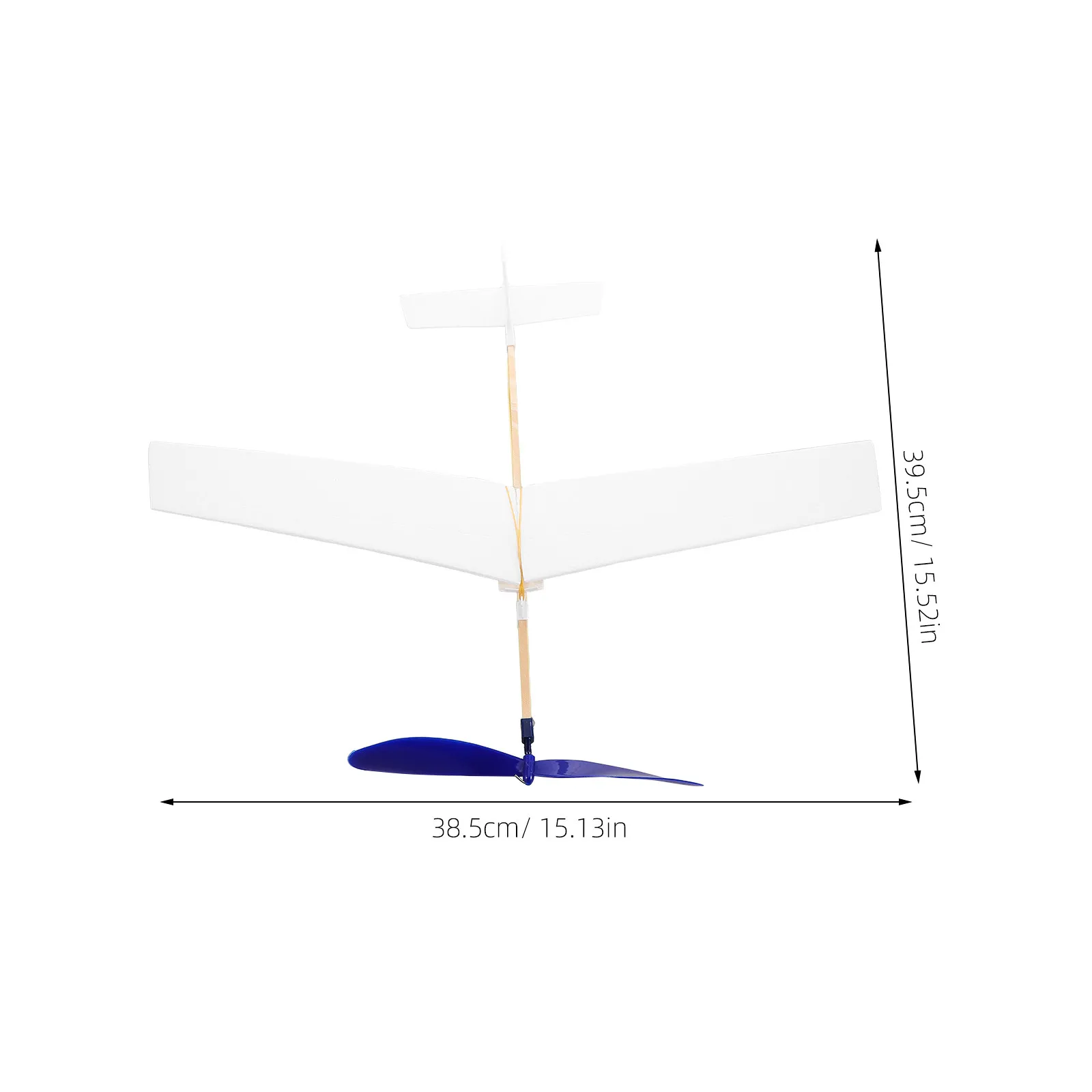 Avião de Espuma DIY com Motor de Elástico, Kit Educacional Pintável para Crianças e Adultos, Voo ao Ar Livre com Lançamento Manual