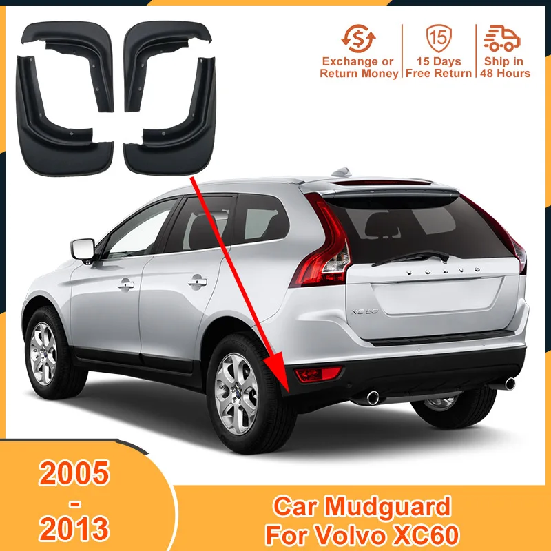 

2005-2013 Mudguard for Volvo XC60 2005 2006 2007 2008 2009 2010 2011 2012 2013 Accessories Mudflaps Mud Flaps Fender Guards