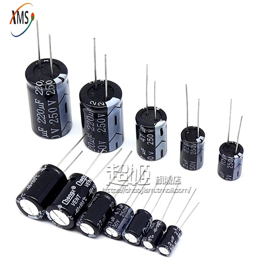 2-50PCS  Electrolytic Capacitance  160V 250V 2.2/4.7/10/15/22/47/100/220uF