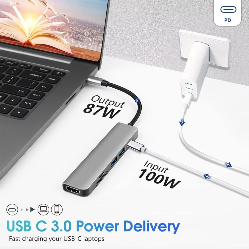 KEBIDUMEI 6 in 1 USB 3.0 HUB T - Tech Accessories Pc ulasan dan harga