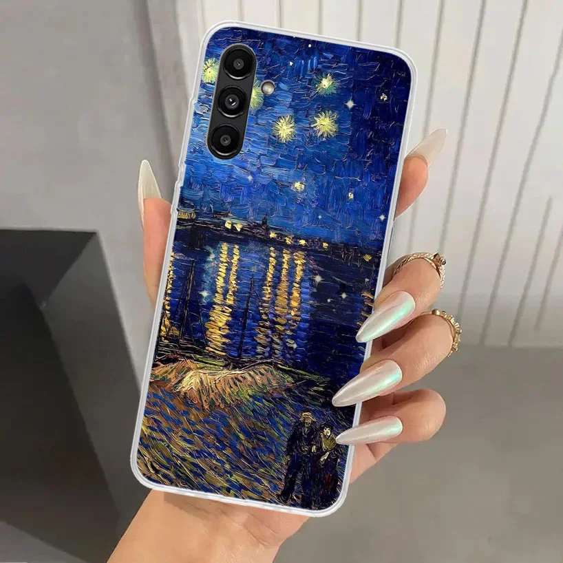 Van Gogh Oil Art Painting Phone Case for Samsung Galaxy A15 A25 A35 A55 A14 A24 A34 A13 A53 A12 A52S A23 A33 A24 A34 A03S A04S A