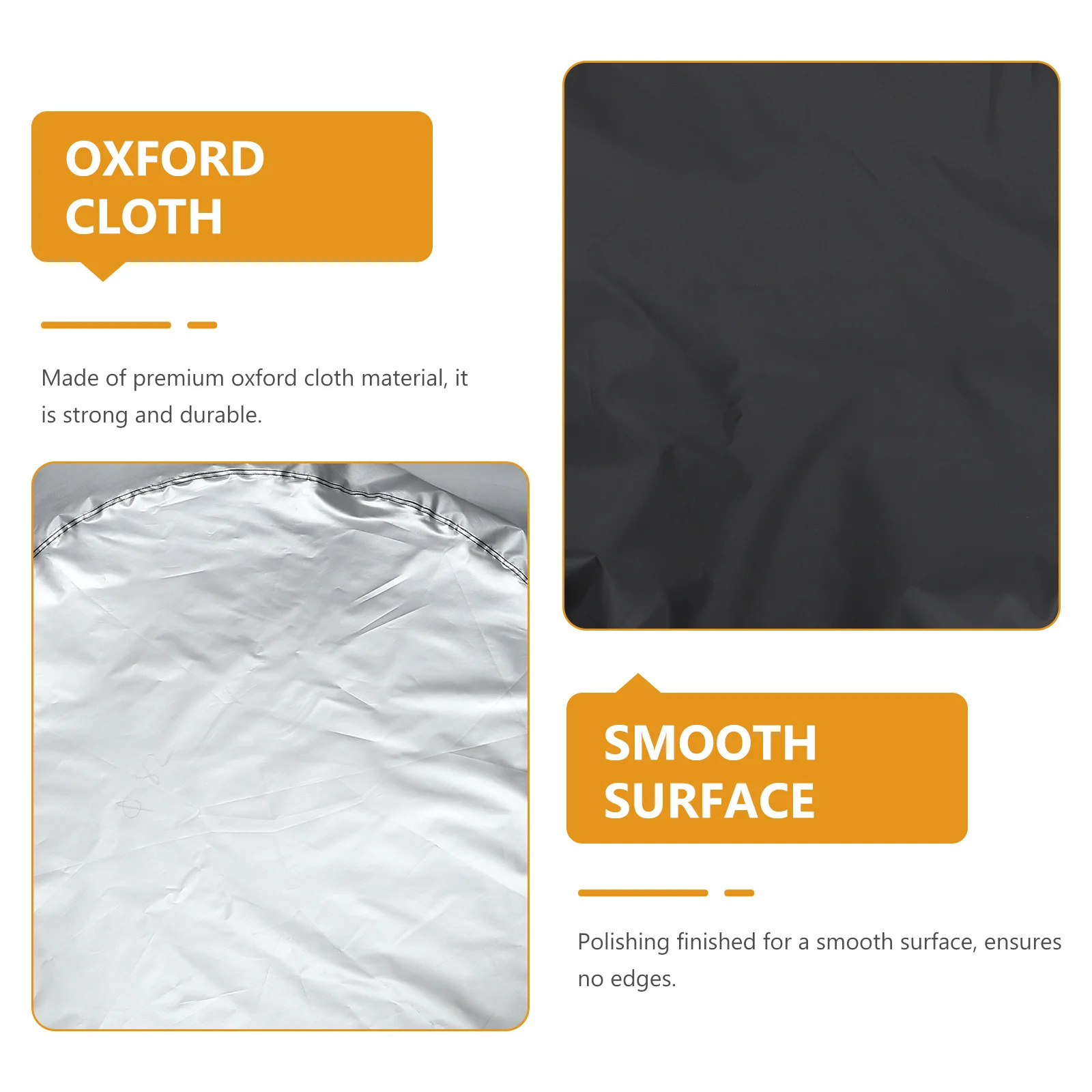 

Round Bath Pool Cover Oxford Cloth Waterproof Wear-Resistant Foldable Solar Pool Protective Cover for Outdoor Indoor Tub