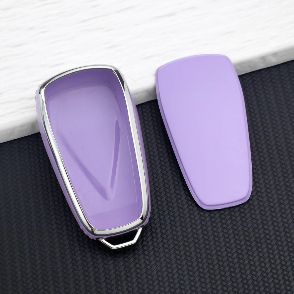 Anti-Scratch Key Cover for Changan CS75 PLUS CS55 PLUS CS35 PLUS UNIT UNIK Oshan X7 X5  TPU 3/4/5 Buttons Car Key Case Keychain