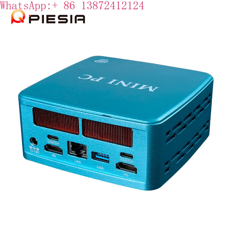 

Piesia Intel 13th 12th Gen Core I3 I5 I7 I9 Mini PC Desktop 2*DDR5 16GB Ram 256GB SSD 2*HD/2*Type-C X86 Nuc Mini PC for Business