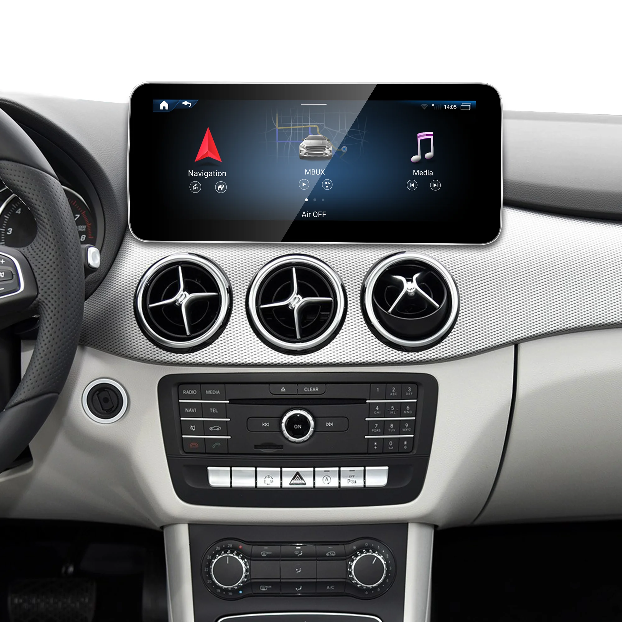 ل 10.25 مرسيدس شاشة تعمل باللمس ترقية CLA الفئة c117 NTG 5.1/5.2 CarPlay اللاسلكية أندرويد السيارات أندرويد التطبيقات اسم Google m #2