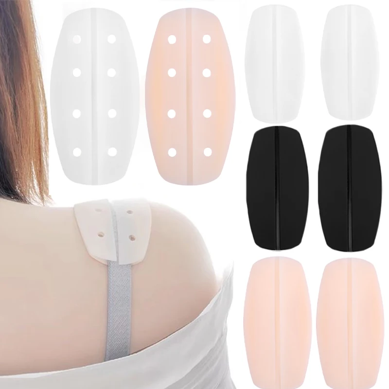 Female Soft Bra Strap Silicone Non Slip Underwear Shoulder Strap Pads Cushions Holder Relief Pain Bra Shoulder Pads for Women