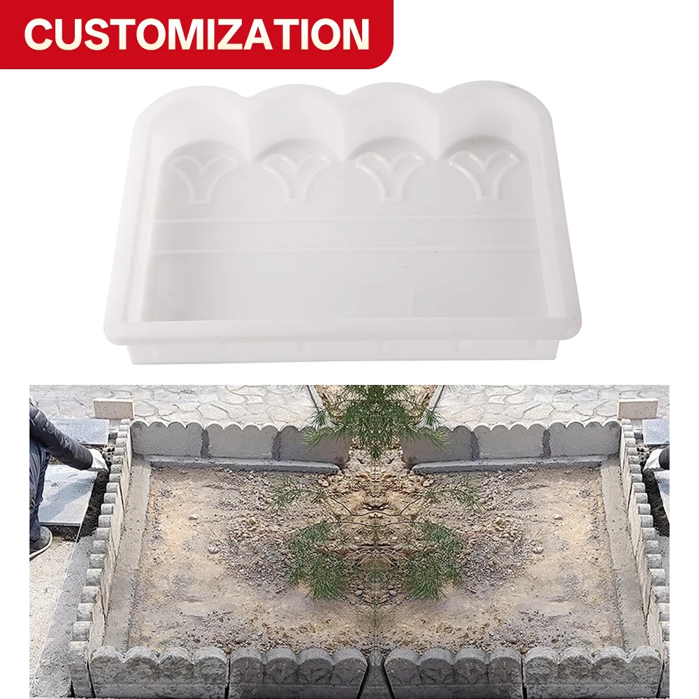oem Home Garden Floor Road DIY Plastic Decorative Openwork Wall Mold Cement Hollow Brick Path Injection mold Reusable