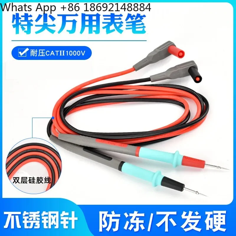Multimeter Test Lead Wire for Pen Multimeter with Hard Tip 1000V 20A Silicone Cable Watch Pen Style Anti Freeze High