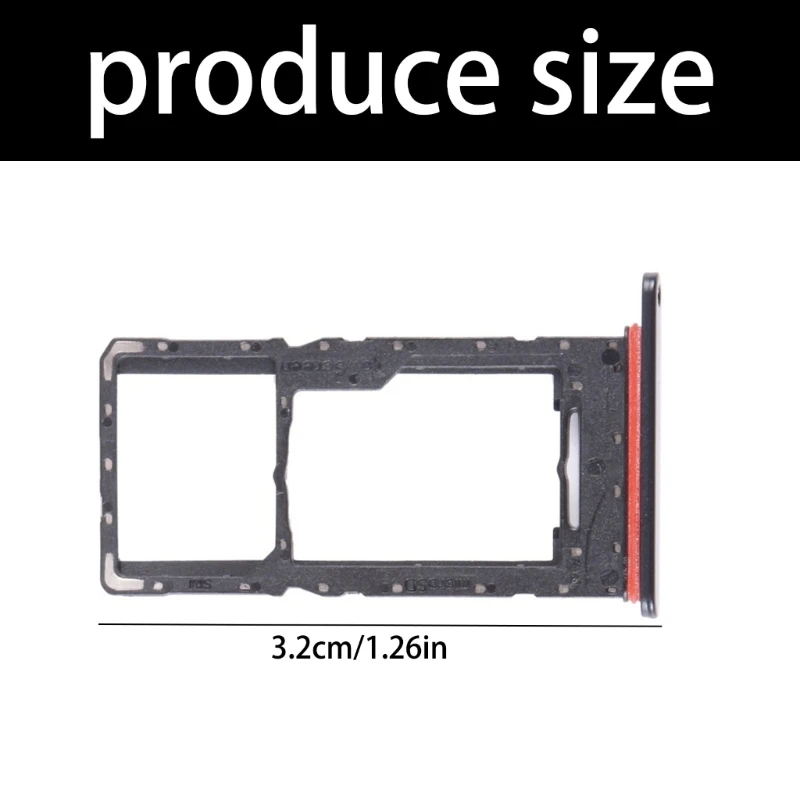 D7YC Universalschlitzfach für SIM1 SIM2 oder Speicherhalter, starkes Metallmaterial für A16 A166B Smartphone