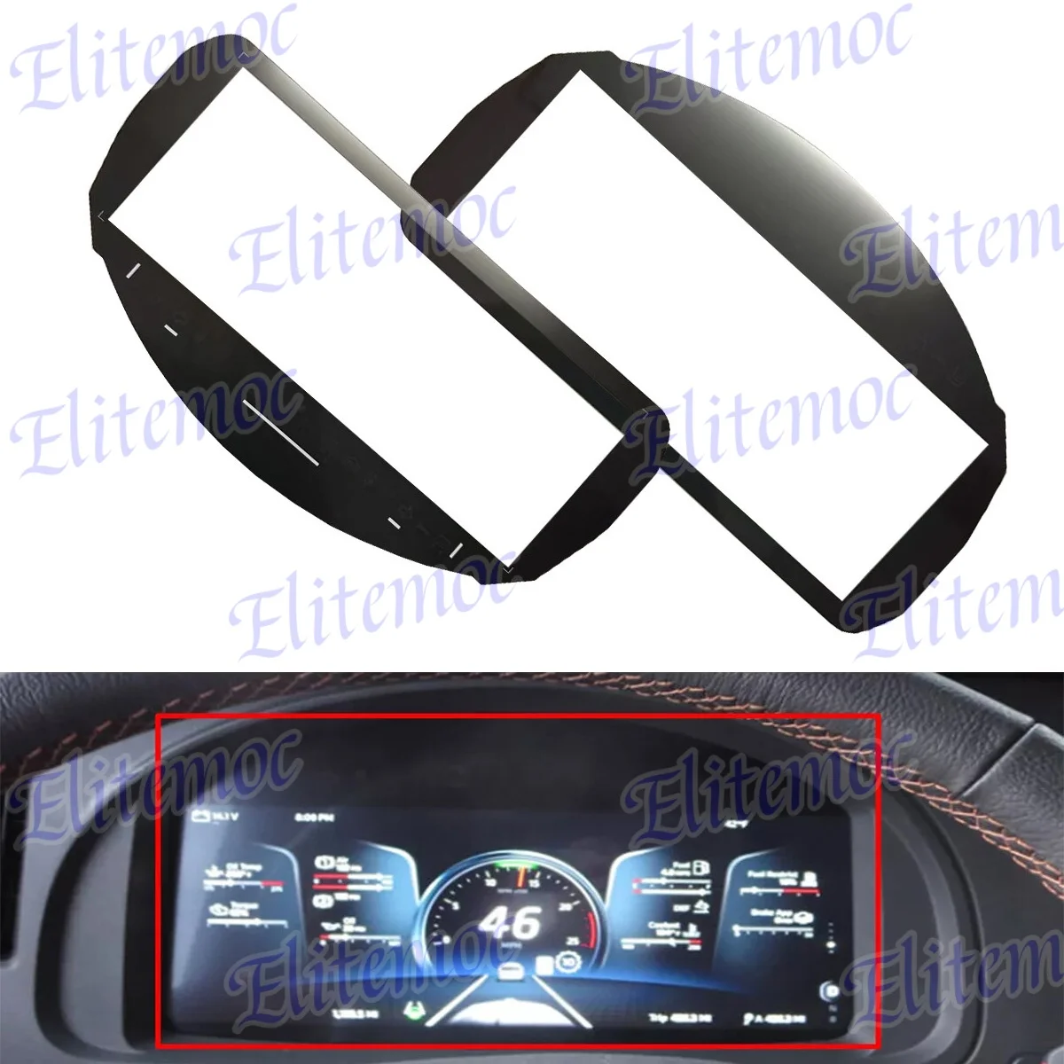 LCD Display Screen Glass For Kenworth K220 T680 W990 Speedometer Instrument Cluster Digitizer