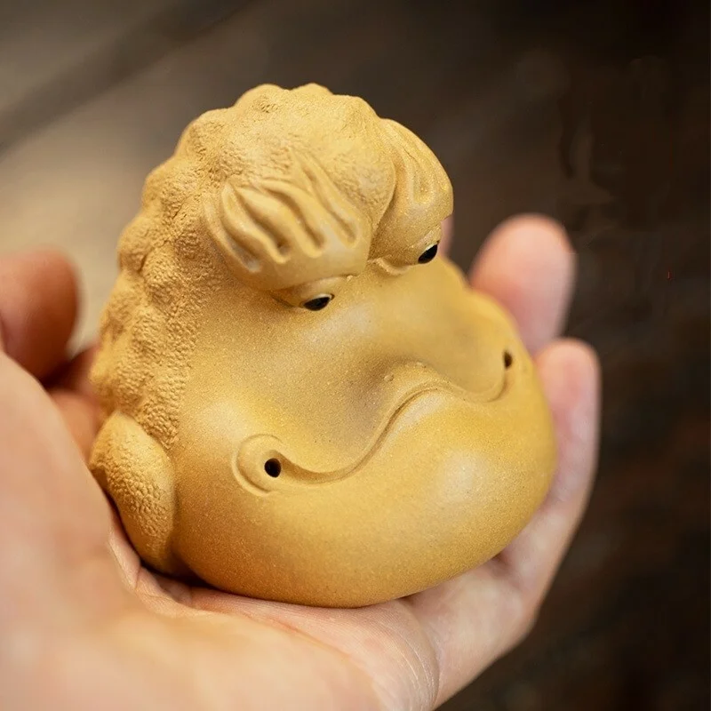 

Китай Исин фарфор Керамика керамический чай Статуя Золотой жабы с большим ртом