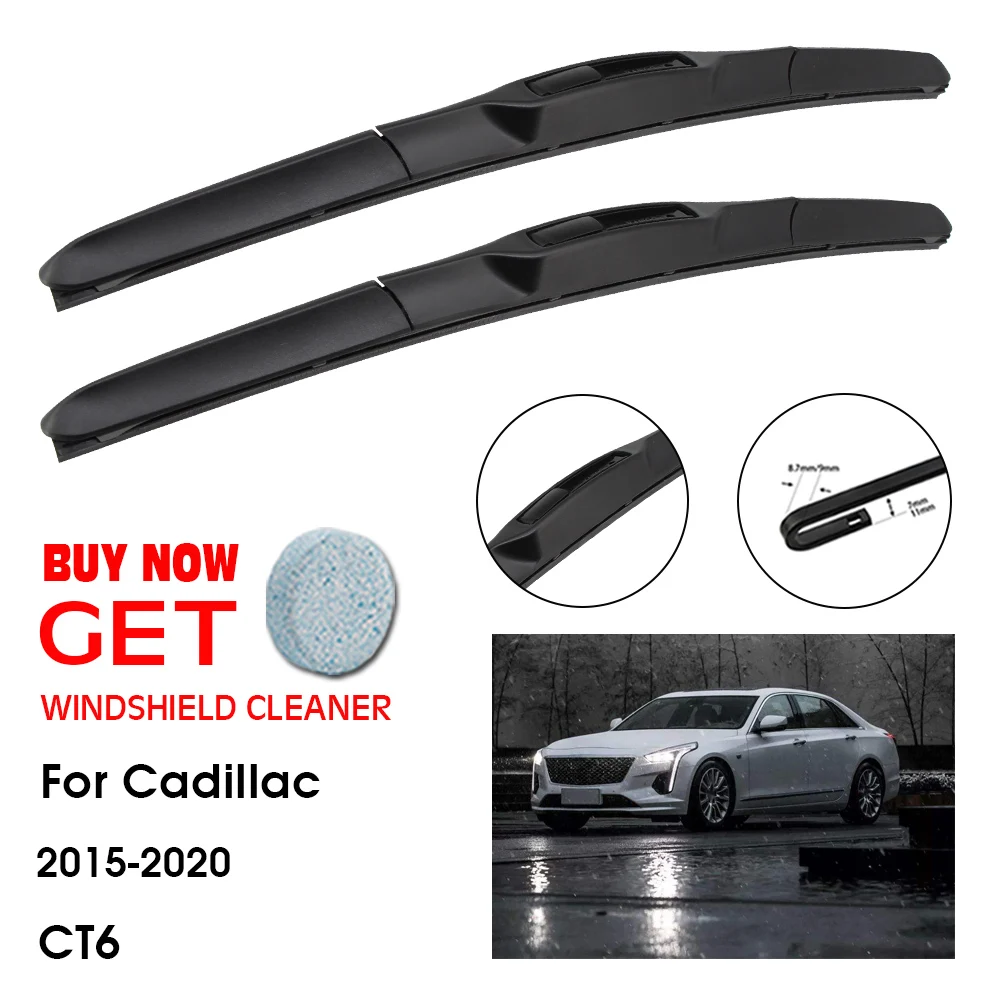 

Car Wiper Blade For CADILLAC CT6 24"+18" 2015-2020 Front Window Washer Windscreen Windshield Wipers Blades Accessories