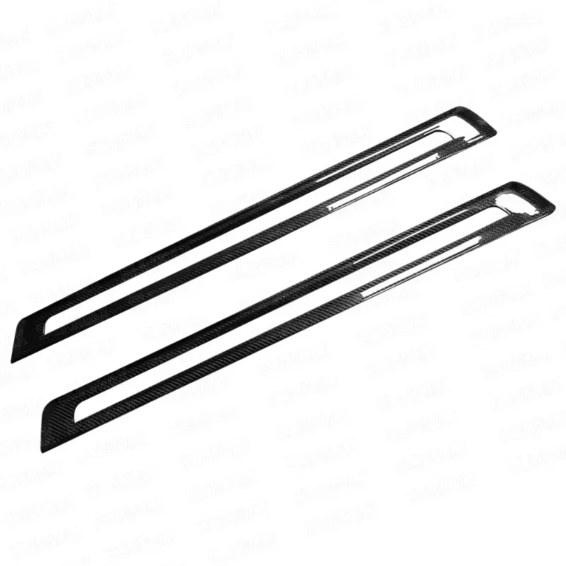 For BMW 4 Series threshold strip Real Dry carbon Fiber protection sticker pedal decorative strip  interior modification