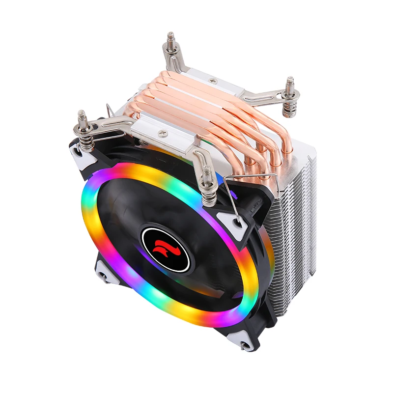 HNHU Computer Cooler Cpu Processor Low Noise 4/6 Heat Pipe 120mm Fan 4Pin/PWM Install LGA115x 1200 1700 18xx 2011 i5 i7 x79 x99 - view 5
