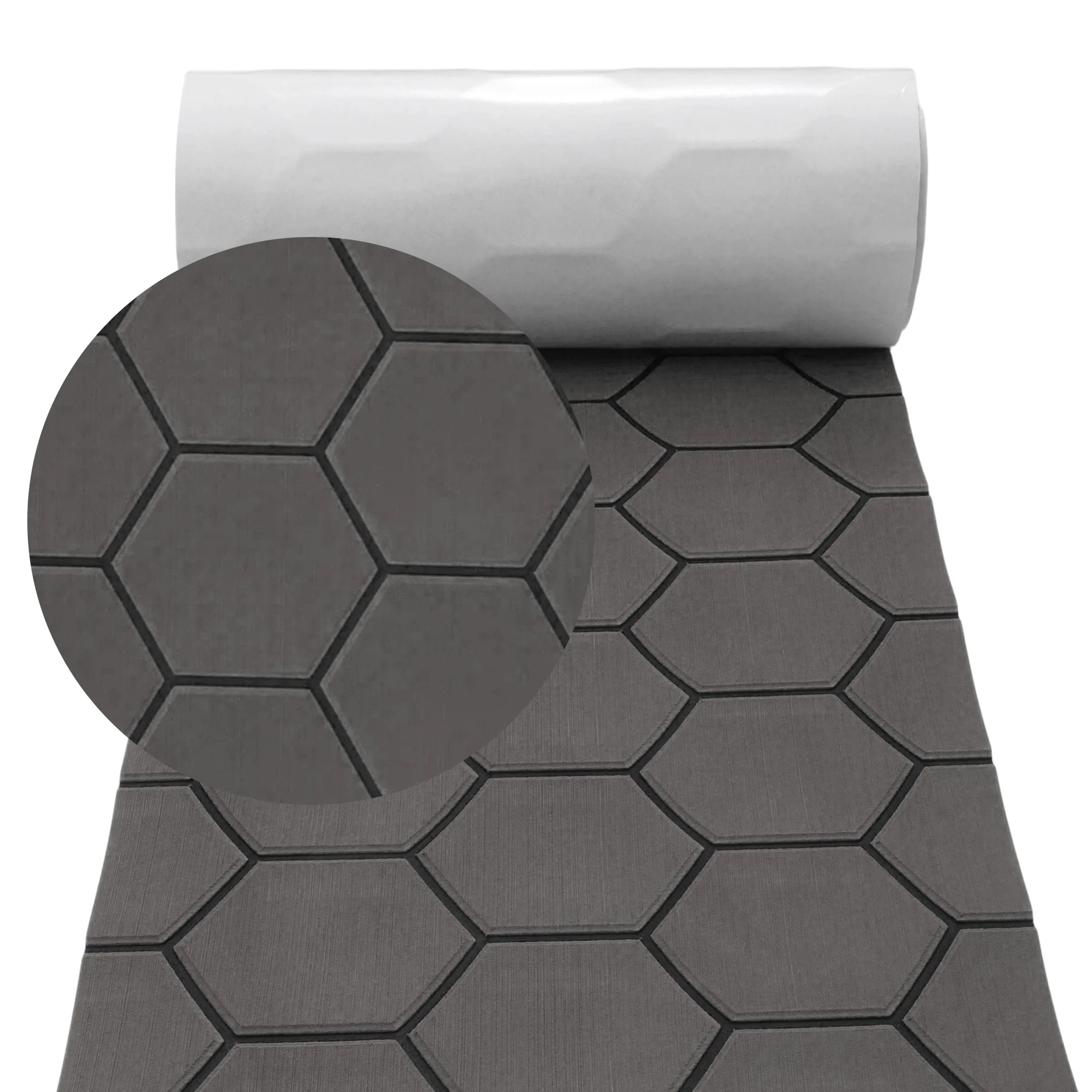 UXCELL Self-Adhesive 244x38x0.6cm Boat Flooring Strip Cut Foam Sheet Non-Slip Traction Pad for Boats Decking Paddle Board