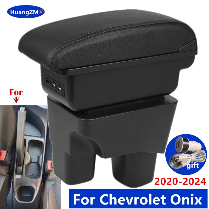Auto Armlehne Für Chevrolet Onix Armlehne Box Für Chevrolet Onix 2020-2024 Lagerung Box Innen Gewidmet Retrofit Auto zubehör