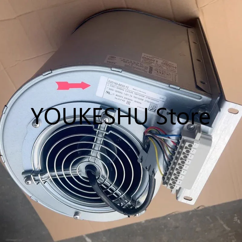 Original D2D160-BE02-12 230V 2.2/3.0A 700/1055W 400V M2D074 Inverter frequency converter cooling centrifugal fan