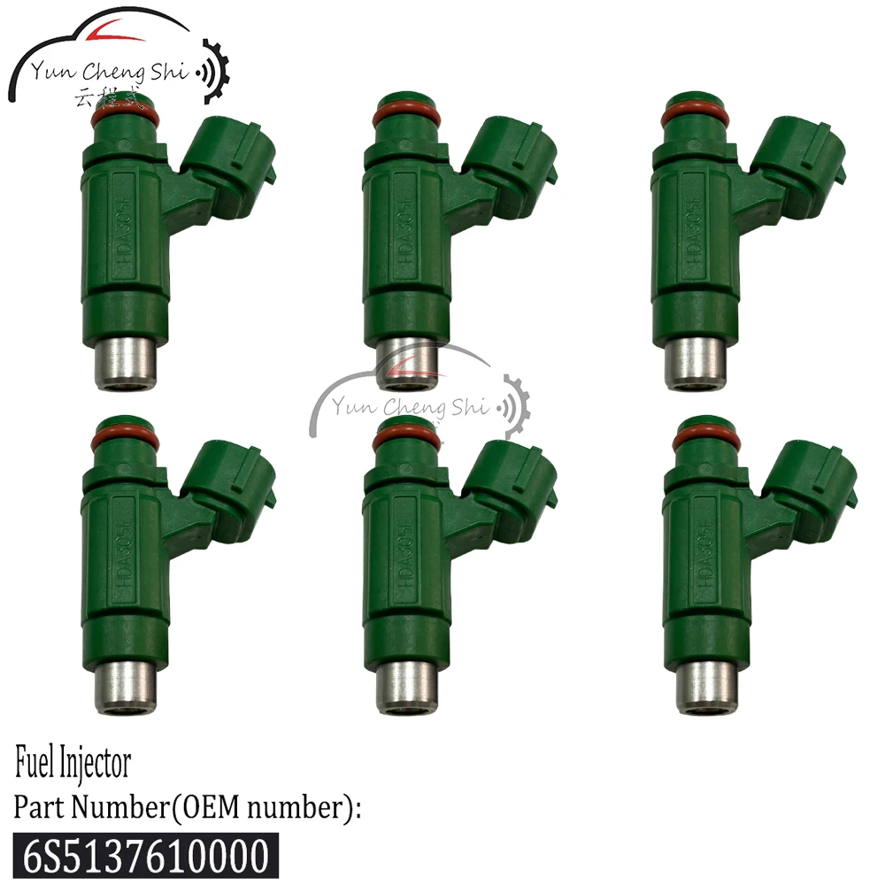 

6S5-13761-00-00 6S5137610000 Fuel Injector 6pcs/Lot For Yamaha 2008-2012 PWC FX FZS Jet Boat